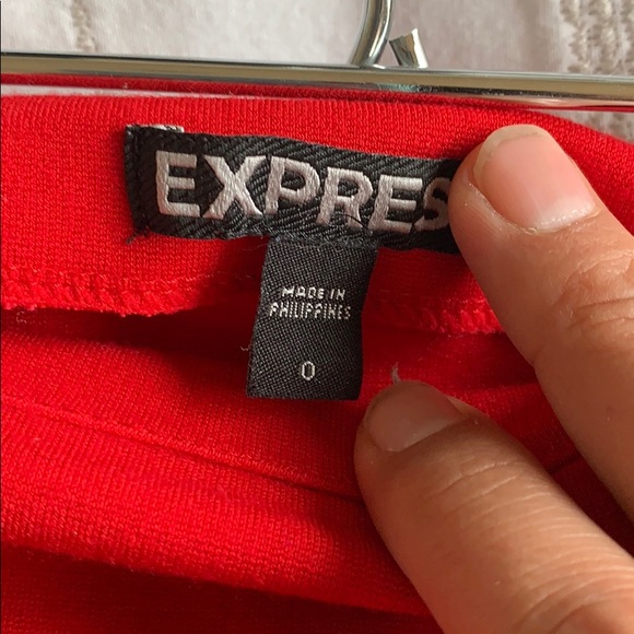 Red Pencil Skirt | Express | Size 0 - Picture 2 of 2